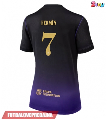 Lacne Ženy Futbalové dres Barcelona Fermin Lopez #7 2026-27 Krátky Rukáv - Preč